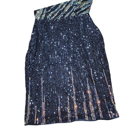 Women's Cocktail & Party Dresses One Shoulder Sequins Bodycon Dress  Size Small - Picture 10 of 11